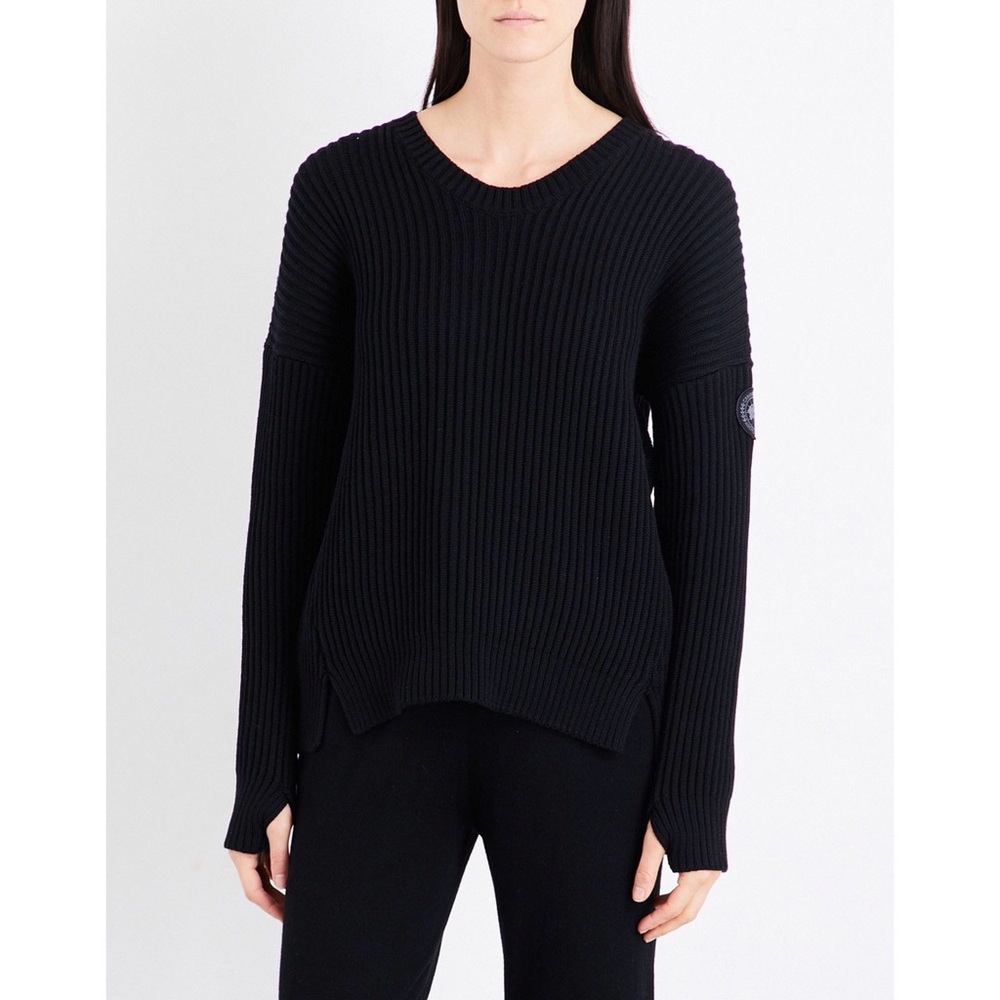 Canada Goose Mackenzie Merino Wool Sweater Black S